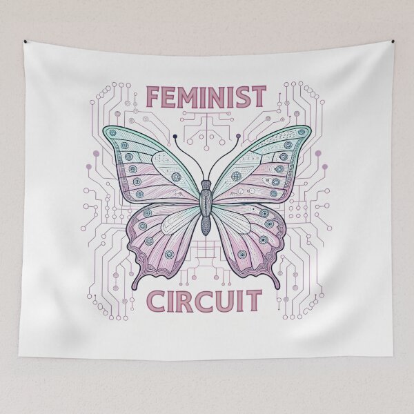 Item preview, Feminist Circuit Butterfly: Tech Empowerment - Woman History Month 2025 designed and sold by AnnDesignStudio.