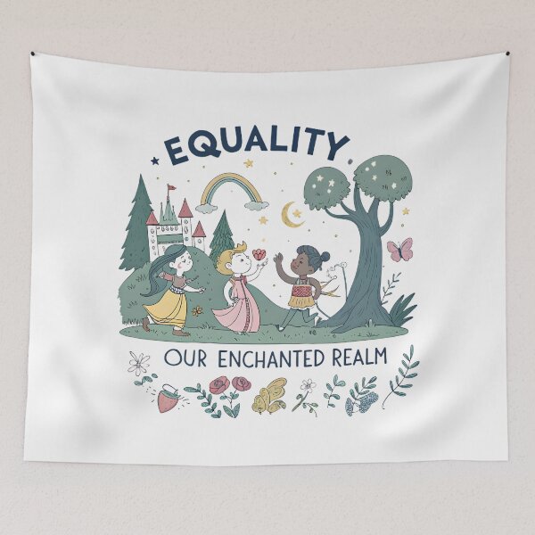 Item preview, Enchanted Equality: Fairytale Diversity - Woman History Month 2025 T-Shirt designed and sold by AnnDesignStudio.