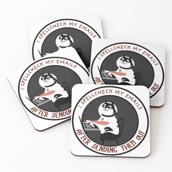 Item preview, Spellcheck Fail - Funny Cat Email Typo designed and sold by Snicker-Designs.