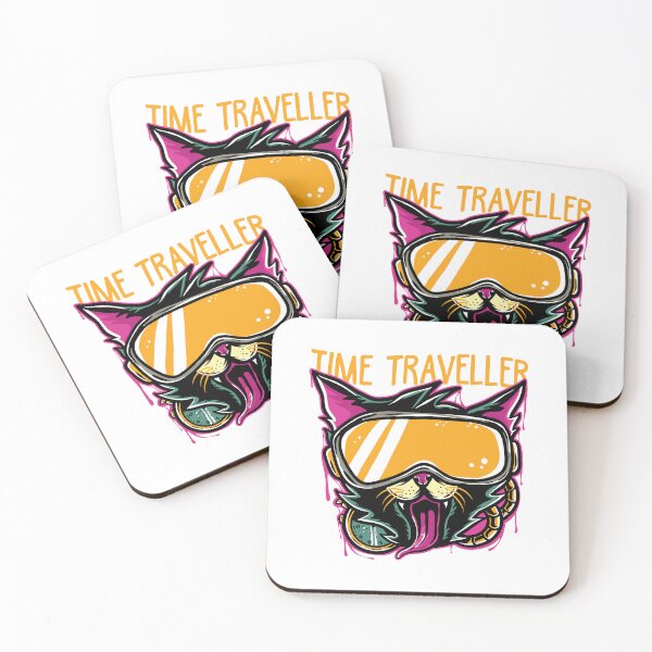 Item preview, Time Traveler: The Cyber Cat with Virtual Reality Glasses designed and sold by Polarisofficial.