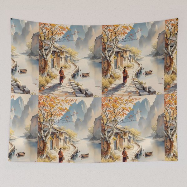 Item preview, Beautiful Asian landscape  designed and sold by Coolparrotgirl.