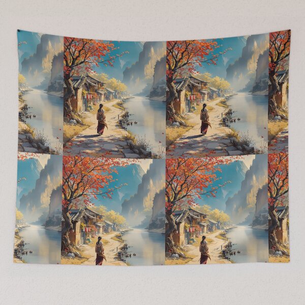 Item preview, Beautiful Asian landscape  designed and sold by Coolparrotgirl.