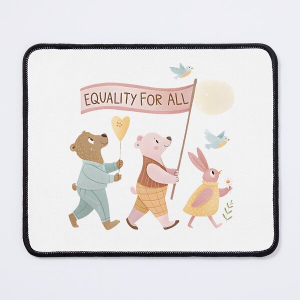 Item preview, Equality Parade: Whimsical Animals Unite - Woman History Month 2025 T-Shirt designed and sold by AnnDesignStudio.