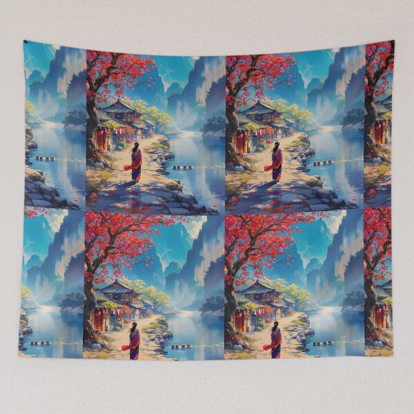 Item preview, Beautiful Asian landscape  designed and sold by Coolparrotgirl.