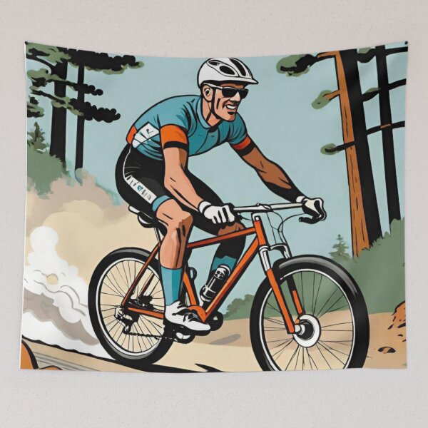 Item preview, Dusty Trails MTB Shredder – Full Speed Ahead designed and sold by GrizzlyCollective.