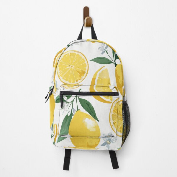 Item preview, Sliced and Whole Lemons with Blossoms designed and sold by BADDAF.