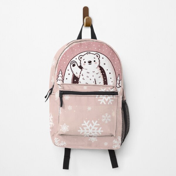 Item preview, Hello from the Snowy Den (Pink) designed and sold by LyssasMindArt.