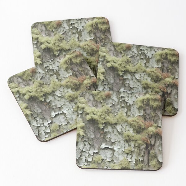 Item preview, Forest moss and lichen on tree a tree trunk, AI generated, lost in a random forest designed and sold by House-of-Wyld.