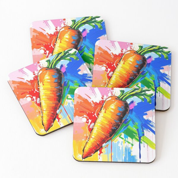 Item preview, Vibrant Abstract Carrot - Bold Expressionist Art designed and sold by Wesira.