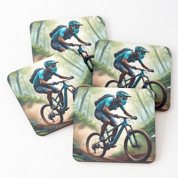 Item preview, MTB Heroic – Ripping Through the Forest designed and sold by GrizzlyCollective.