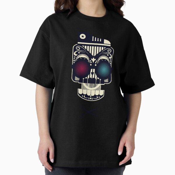 Vista previa del artículo con la obra «Diseño de camiseta con calavera inspirada en el piano», diseñado y vendido por tredinium.