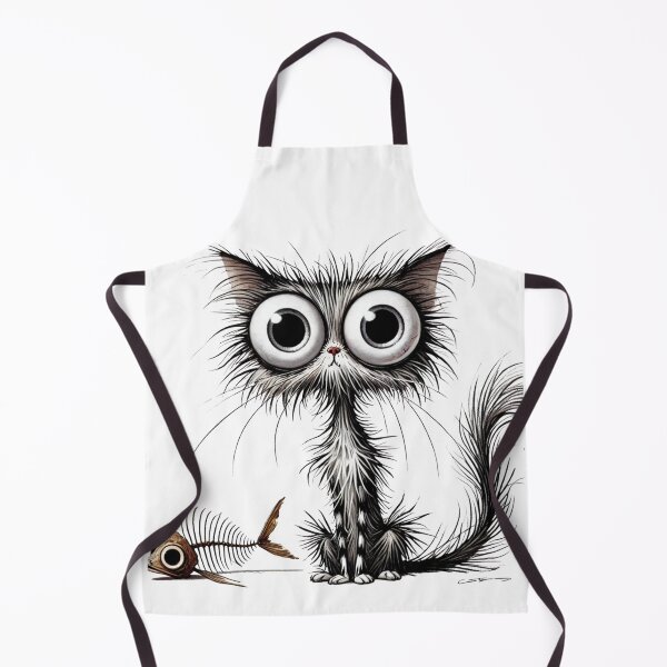 Item preview, Skinny cat with fish bones designed and sold by FusiTink.
