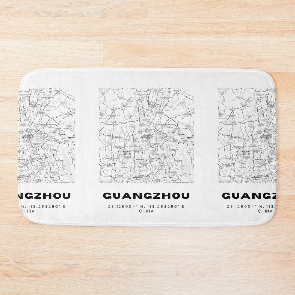 Item preview, Minimalist Guangzhou Map Art - China City Coordinates Design designed and sold by RM-Journey.