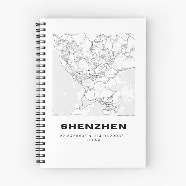 Item preview, Minimalist Shenzhen Map Art - China City Coordinates Design designed and sold by RM-Journey.