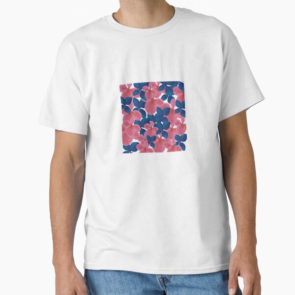 Item preview, Blush & Indigo Hydrangea Bloom designed and sold by cosmiccircles01.