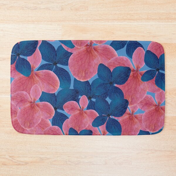 Item preview, Blush & Indigo Hydrangea Bloom designed and sold by cosmiccircles01.