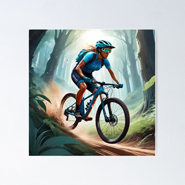 Item preview, MTB Racer – Deep in the Forest designed and sold by GrizzlyCompany.