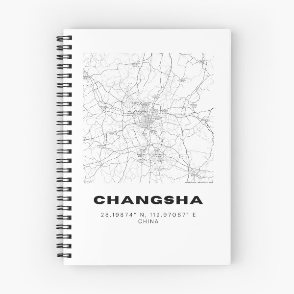 Item preview, Minimalist Changsha Map Art - China City Coordinates Design designed and sold by RM-Journey.