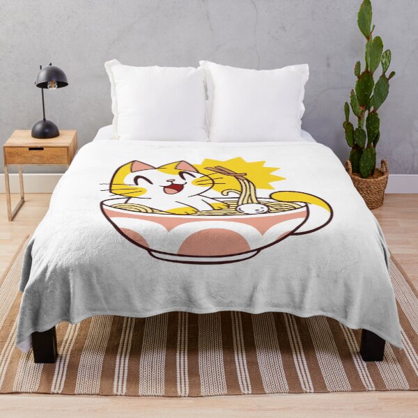 Item preview, Cute Cat Ramen Bowl Kawaii designed and sold by Timegraf.