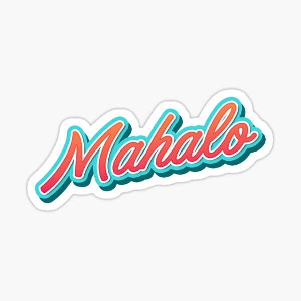Aperçu de l'œuvre Mahalo typo créée et vendue par Mr. Slavchev.