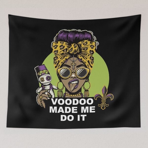 Item preview, Mardi Gras Voodoo Made Me Do It Vibes designed and sold by LuminOrb.
