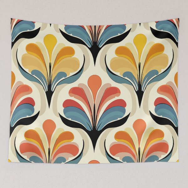 Item preview, Floral Art Deco Pattern designed and sold by TraditionalCA.