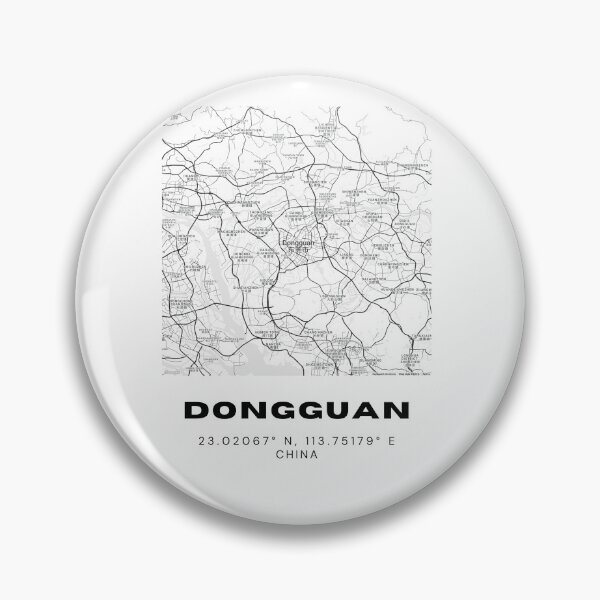 Item preview, Minimalist Dongguan Map Art - China City Coordinates Design designed and sold by RM-Journey.