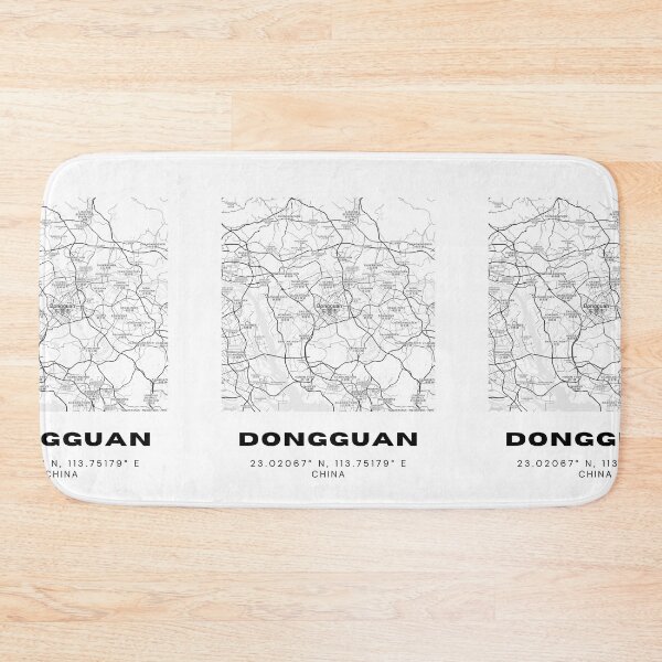 Item preview, Minimalist Dongguan Map Art - China City Coordinates Design designed and sold by RM-Journey.