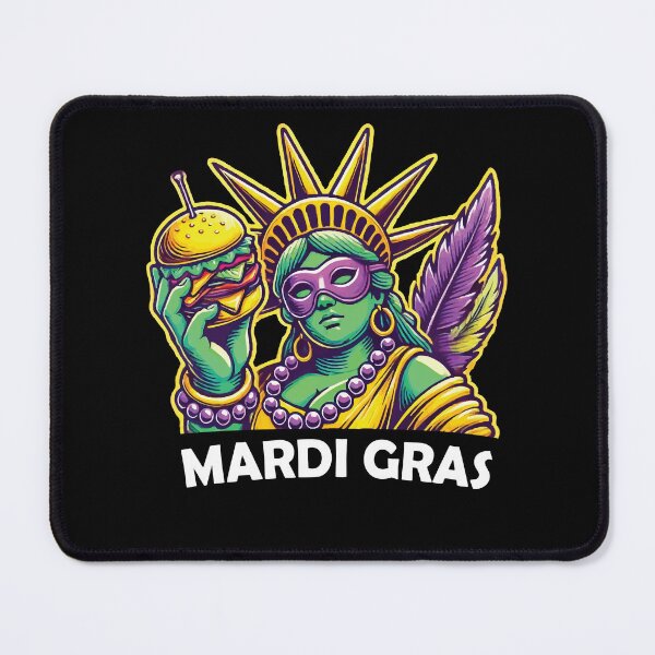 Item preview, Mardi Gras Liberty Burger Fun Vibes designed and sold by LuminOrb.