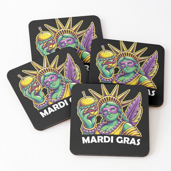 Item preview, Mardi Gras Liberty Burger Fun Vibes designed and sold by LuminOrb.