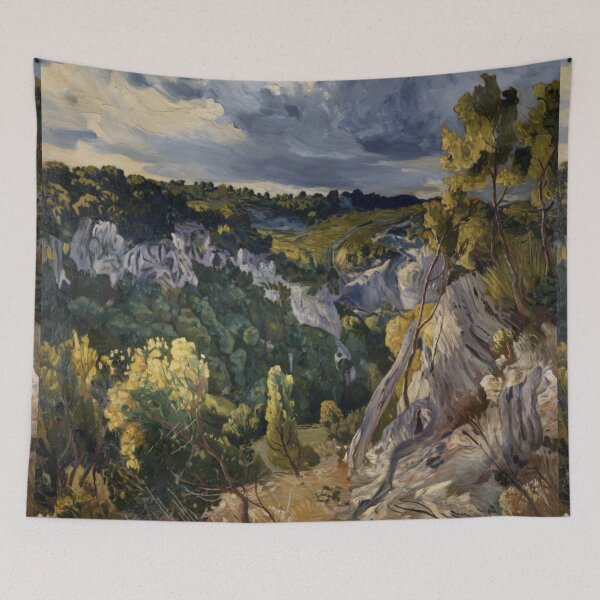 Item preview, Provence Landscape - Romanticism French Artwork designed and sold by CARRAANN.