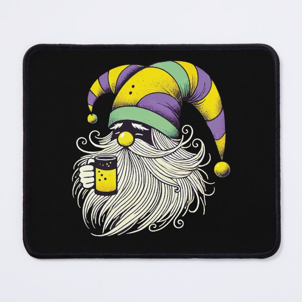 Artikelvorschau, Mardi Gras Gnom Mit Bierkrug In Der Hand entworfen und verkauft von LuminOrb.