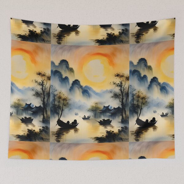 Item preview, Beautiful Asian landscape  designed and sold by Coolparrotgirl.