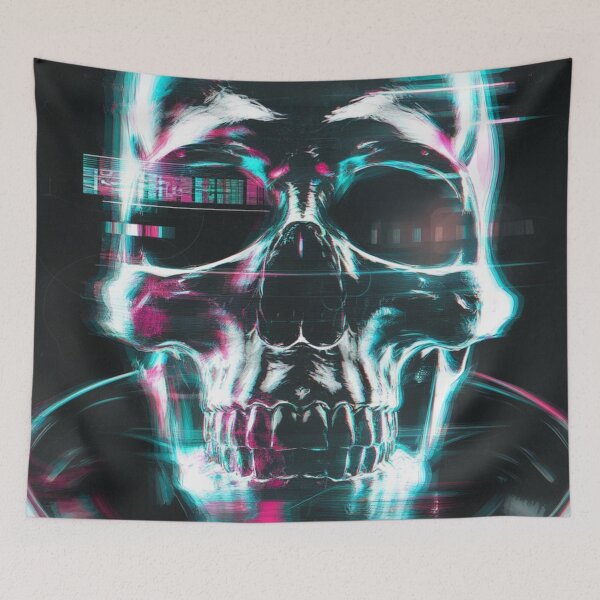 Item preview, Cyberpunk Neon Skull Graphic designed and sold by Philip-p22.