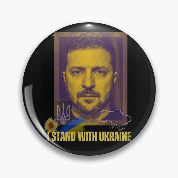 Item preview, I Stand With Ukraine Zelensky Portrait Design designed and sold by EarthArtDesigns.