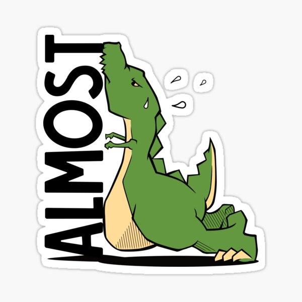 Aperçu de l'œuvre Le T-Rex y parvient presque créée et vendue par airbrushDC.