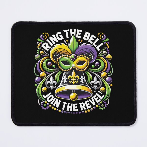 Item preview, Mardi Gras Ring The Bell Join The Revel designed and sold by LuminOrb.