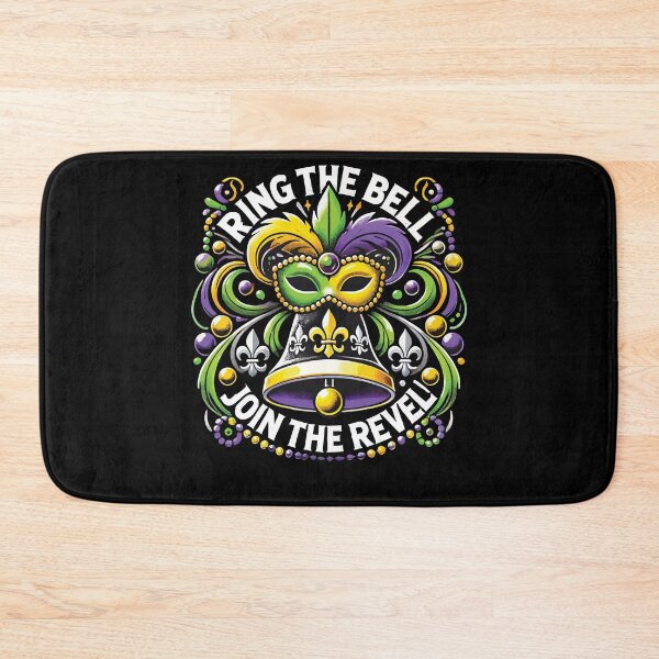 Item preview, Mardi Gras Ring The Bell Join The Revel designed and sold by LuminOrb.