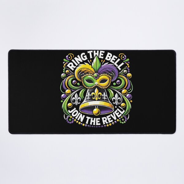 Item preview, Mardi Gras Ring The Bell Join The Revel designed and sold by LuminOrb.