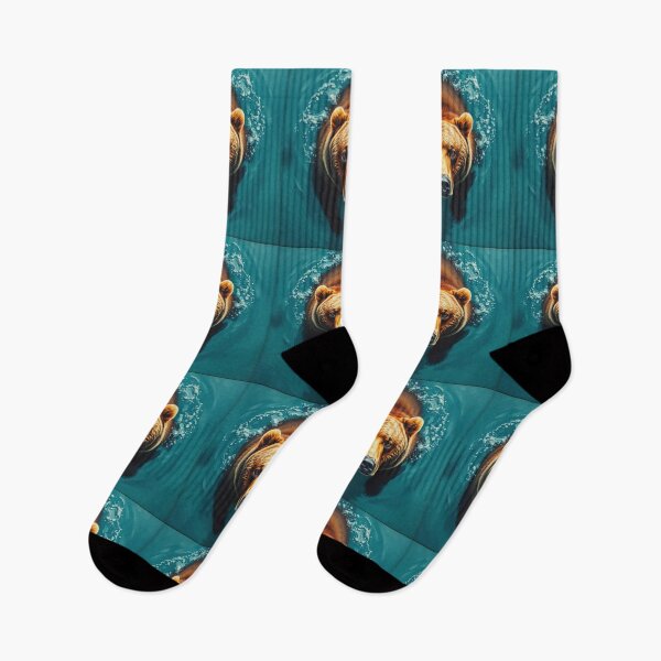 Item preview, Beautiful Grizzly Bear Cooling Down in a Lake designed and sold by Skye Ryan-Evans.