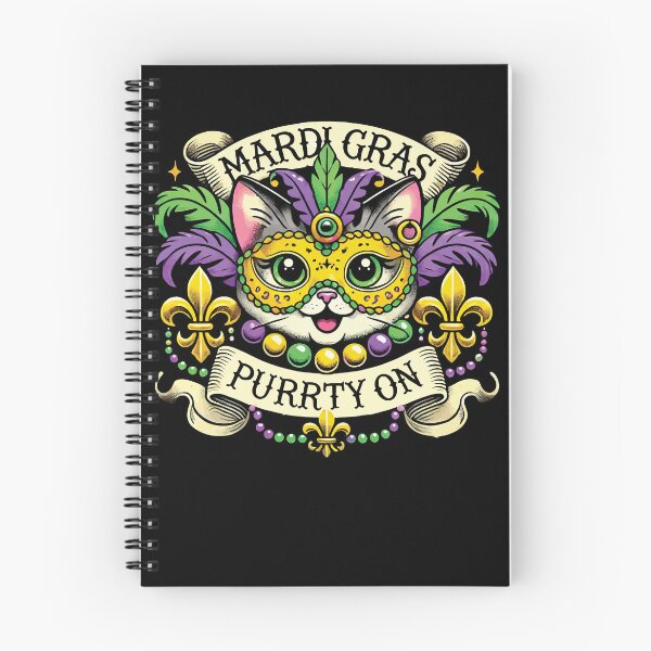 Artikelvorschau, Mardi Gras Purrrty On Katzenfreude entworfen und verkauft von LuminOrb.