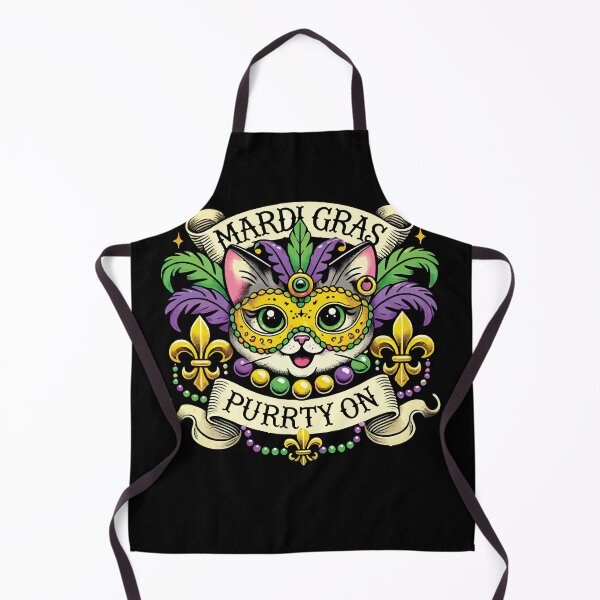 Artikelvorschau, Mardi Gras Purrrty On Katzenfreude entworfen und verkauft von LuminOrb.