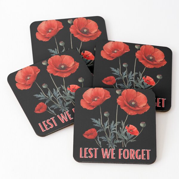 Item preview, anzac day 2025 - Lest We Forget - Red Poppy Day Australian  Men Woman Kids designed and sold by Taylor  ART.