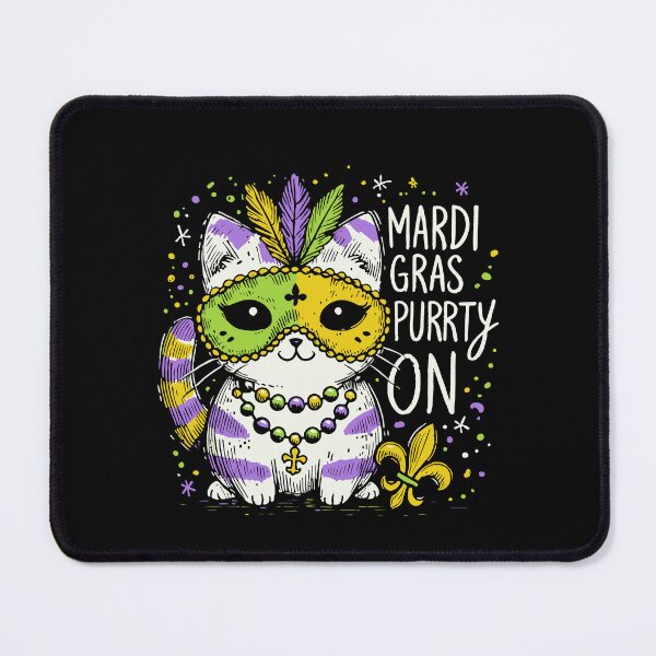 Artikelvorschau, Katzenmaskerade Mardi Gras Purrty On entworfen und verkauft von LuminOrb.
