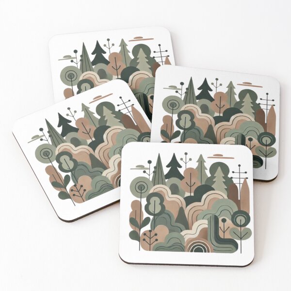 Item preview, Copy of Abstract Forest Shapes Artwork designed and sold by NaturaVestir.