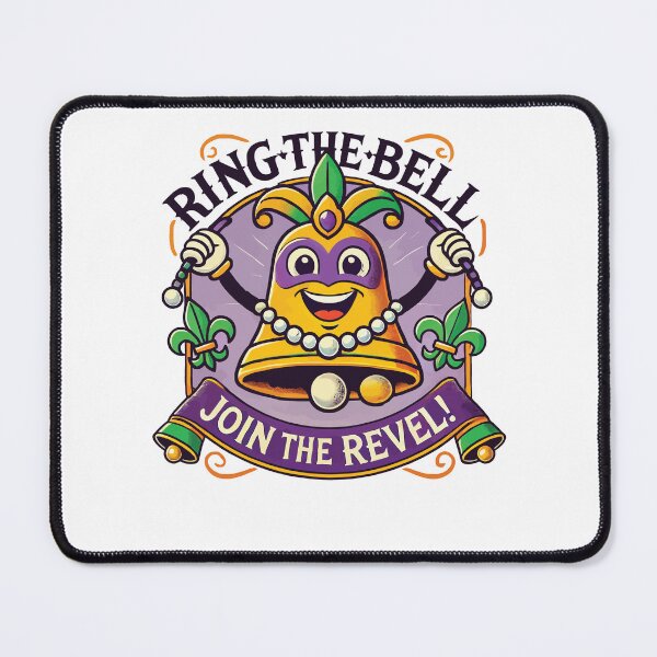 Item preview, Mardi Gras Ring The Bell Join The Revel designed and sold by LuminOrb.
