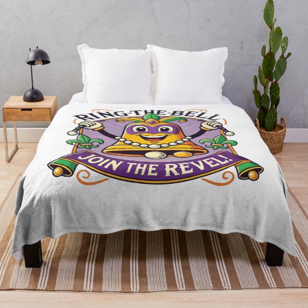 Item preview, Mardi Gras Ring The Bell Join The Revel designed and sold by LuminOrb.