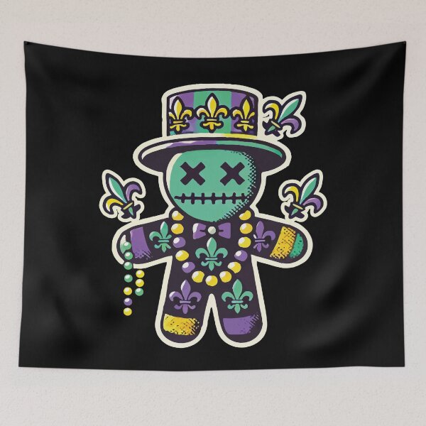 Artikelvorschau, Mardi Gras Voodoo Puppe Design Feier entworfen und verkauft von LuminOrb.