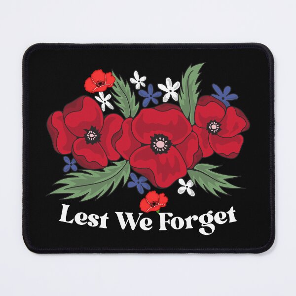 Item preview, anzac day 2025 - Lest We Forget - Red Poppy Day Australian Men Woman Kids designed and sold by Taylor ART.