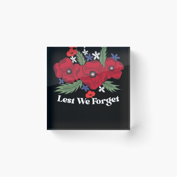 Item preview, anzac day 2025 - Lest We Forget - Red Poppy Day Australian  Men Woman Kids designed and sold by Taylor  ART.
